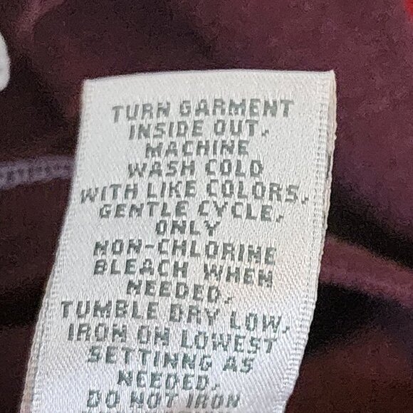 Zenergy Mauve Silver Foil Rhinestone Beaded 3/4 Sleeve Cotton Top Chico 3 US XL - Picture 16 of 16